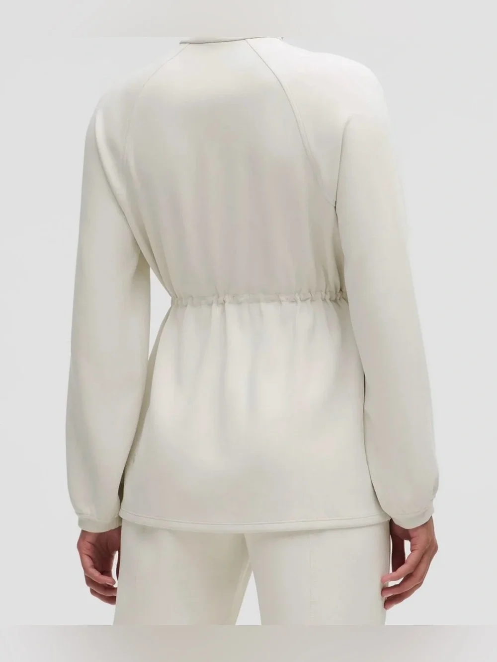 Lululemon Softstreme Cinch-Waist Full-Zip Jacket in Bone Size M New without tags